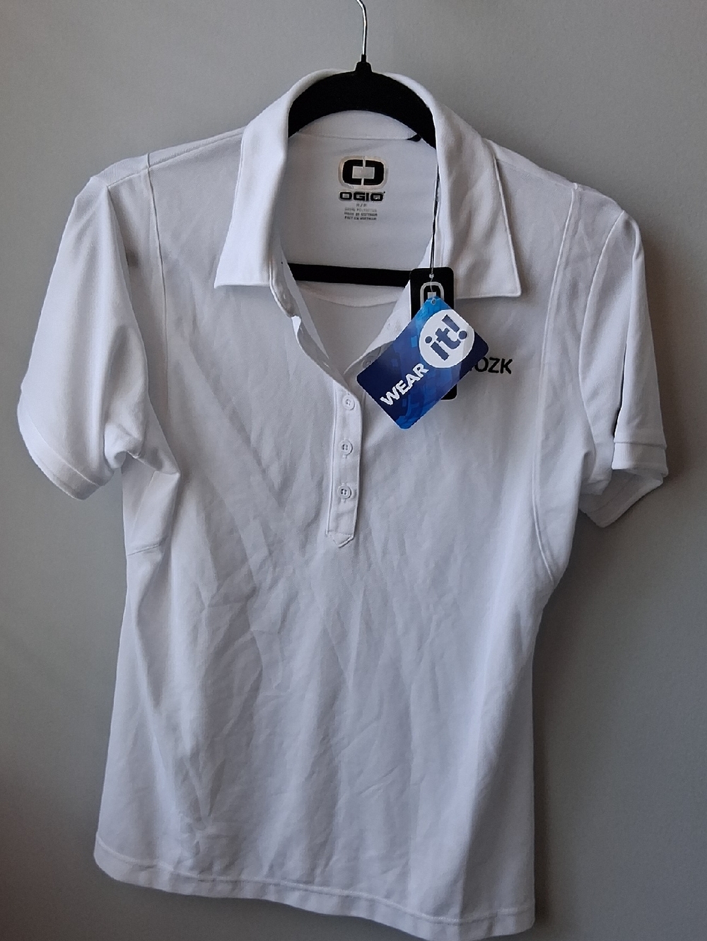OGIO White Women's Short-Sleeve Polo